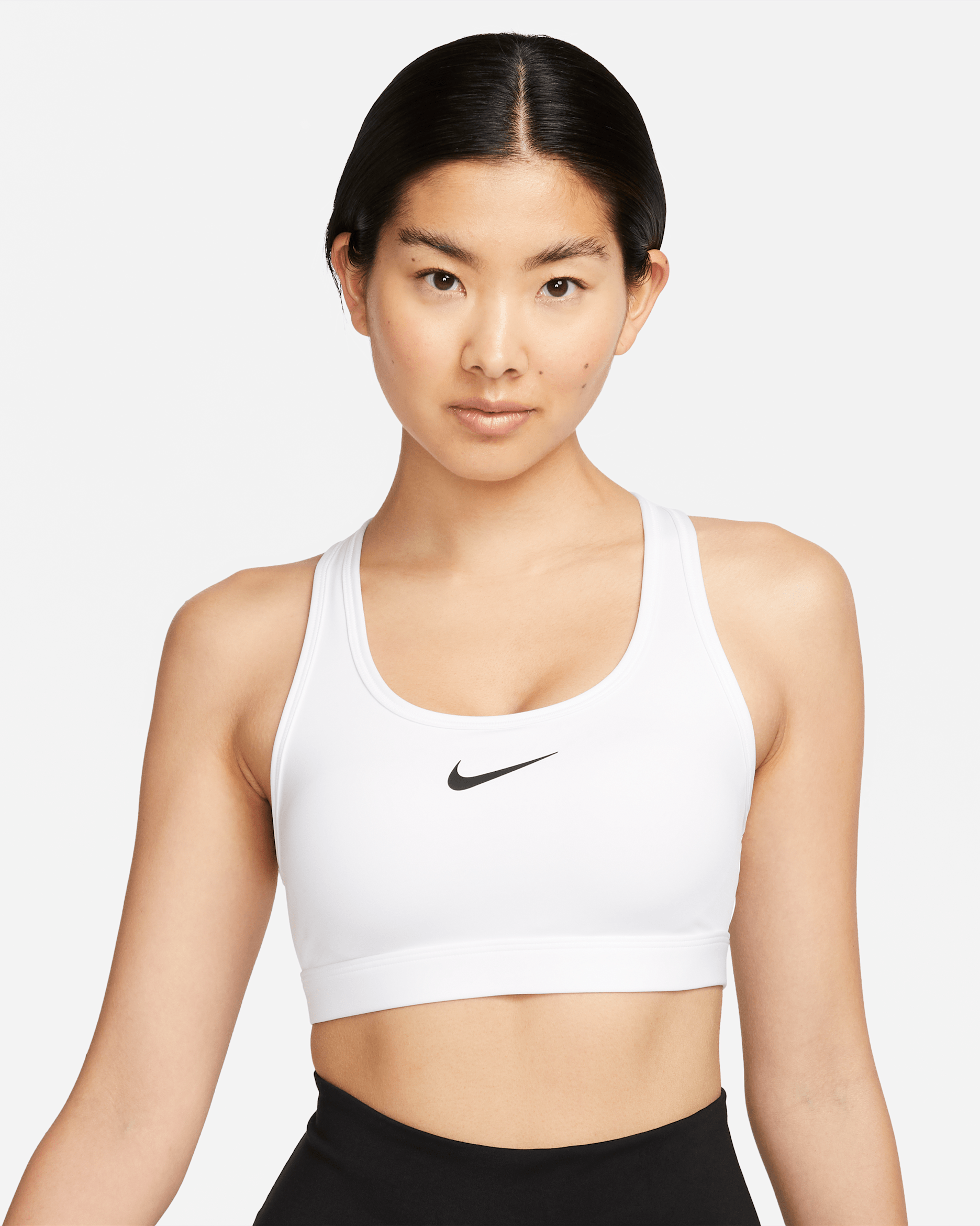 ナイキ レディース スポーツブラ Nike Women's Pro Swoosh Medium-Support Sports Bra - White NIKE公式】ナイキ スウッシュ ミディアムサポート ウィメンズ
